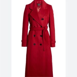 Halogen Long Wool Trench Coat